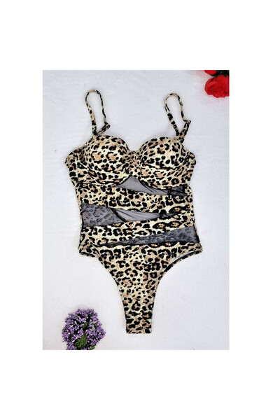 FashionForYou Costum de baie intreg Felicity animal print