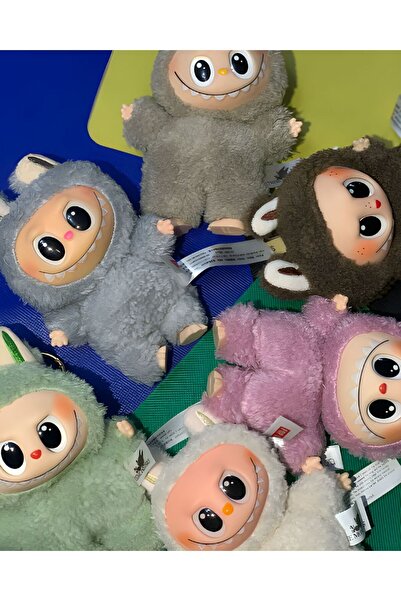 OEM Labubu Labubu "Exciting Macarons" Plush Toy – Sea salt coconut - light blue