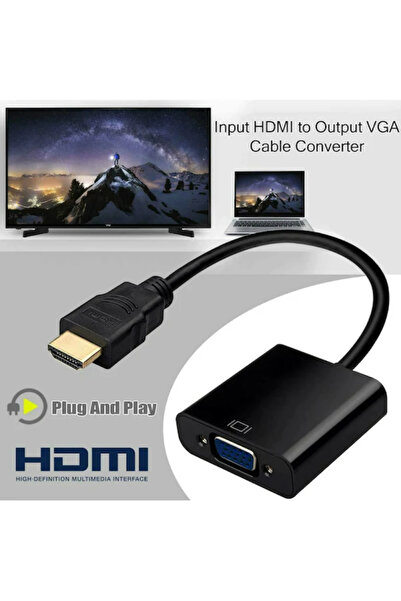 Renvox كابل محول HDMI إلى VGA مع صوت - متوافق مع الكمبيوتر والتلفزيون والعرض ...