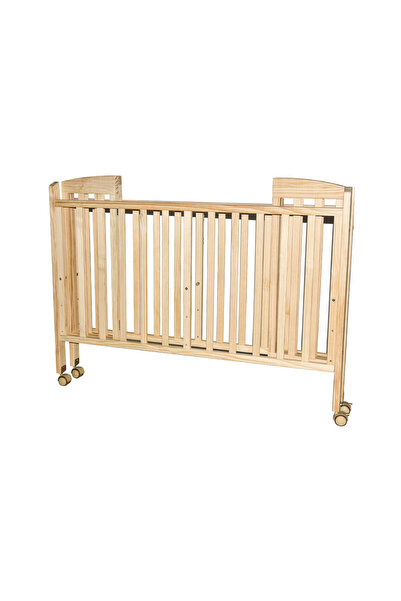 HOURS Horse 3 in 1 Portable Foldable Baby Bed in Wood or White with Transparent Mosquito Net 130 x 70