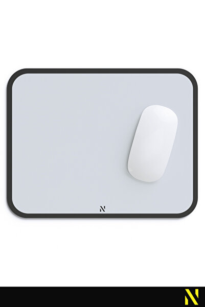 nilizma Gray Retro Ergonomic Mouse Pad -23 cm X 19 Cm- Non-Slip Base Home and Office Use Mousepad