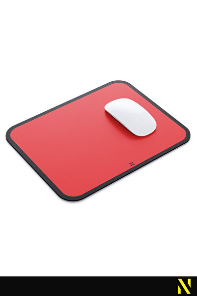 nilizma Red Retro Ergonomic Mouse Pad -23 cm X 19 Cm- Non-Slip Base Home and Office Use Mousepad