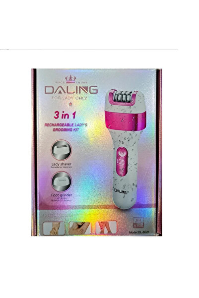 Genel Markalar Daling 3'Ü 1 Arada Şarj Edilebilir Kadın Bakım Seti Epilatör T...