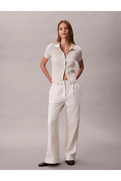 Calvin Klein Ss Aop Jacquard Polo Top