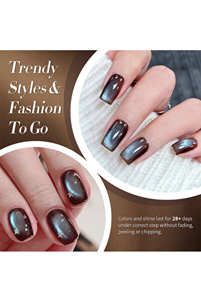 Born Pretty Mint Chocolate Cat Eye Kedi Gözü Kalıcı Oje 10 ml MY247