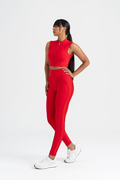 Alışveriş Sokağı Slim Fit Sculpt Line Diving Fabric Sports Leggings