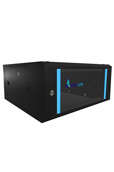 Extralink 19-инчов рак шкаф, Метални шкафове, 4U 600x600, за стенен монтаж, р...