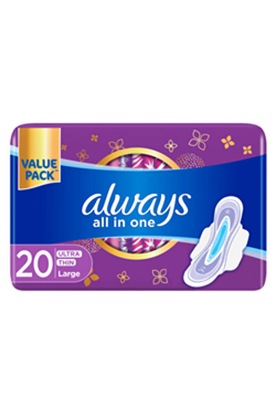 Always Sanitary Pad Ultra Thin All in One Large 20S