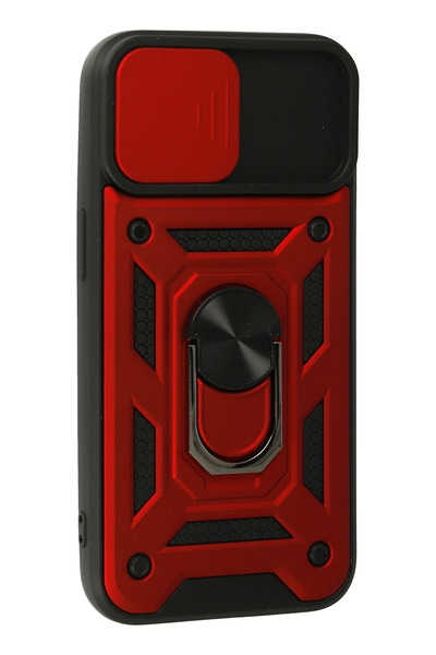 NewFace Lvsqvr iPhone 13 Case Pars Silicone with Lens Ring (221417) - Red