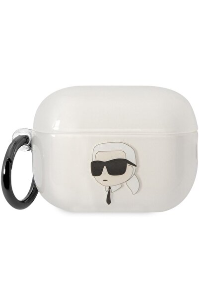 Karl Lagerfeld Husa de protectie 3D Logo NFT Karl Head pentru AirPods Pro 2, Alb