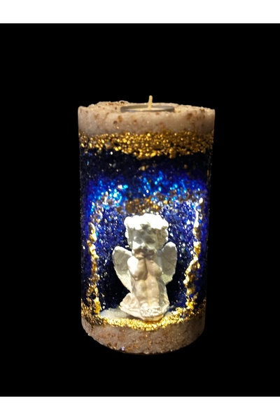 magnocandles Dekoratif Obje Taşlı Melekli ışıklı Tealight Mumluk