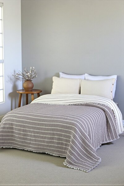 Cottonest Muslin Bedspread Set |   4 Storey |   Dowry |   230 X 250 cm |   2-Pack with Pillowcase