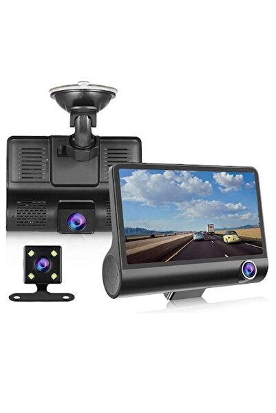 MOOD ( BE AUTHENTIC ) MOOD Triple Full HD Car Dash Camera - Front, Rear & Interior, 4" IPS, Night Vision