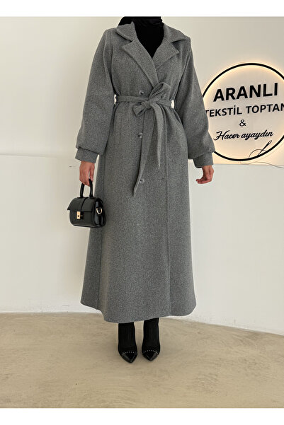 Aranlı tekstil Παλτό Καστανό Χρώμα Ολόσωμο/Γυναικείο παλτό Καστανό Χρώμα με Ζ...