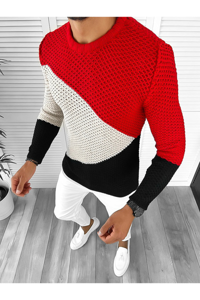 dehaine Men's striped sweater, T3602