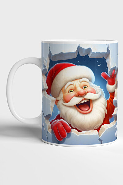 GRN TASARIM Santa Claus Themed 3D Printed Mug Cup