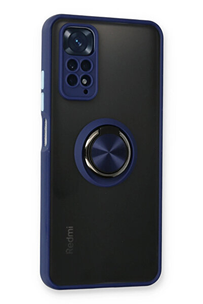 NewFace غطاء حماية سيليكون لهاتف شاومي ريدمي نوت 11 من LVSQVR مع حلقة مونتريا...