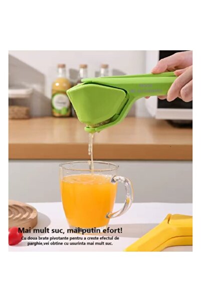 MOOD ( BE AUTHENTIC ) MOOD (BE AUTHENTIC) Manual Citrus Juicer - Flat Efficient Design, Green