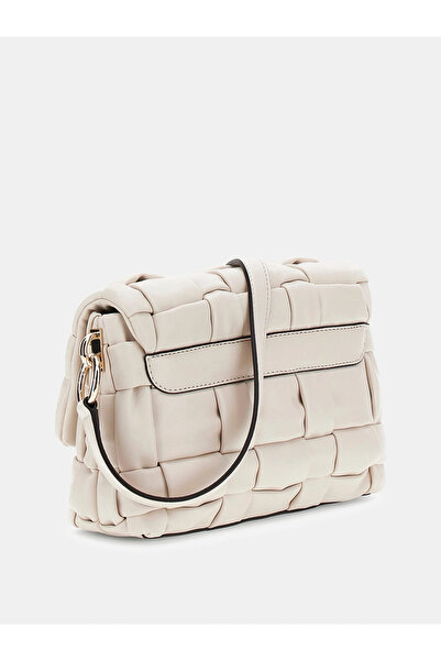 Guess Marion Women's Ecru Shoulder Bag Hwwg8072190-Bon