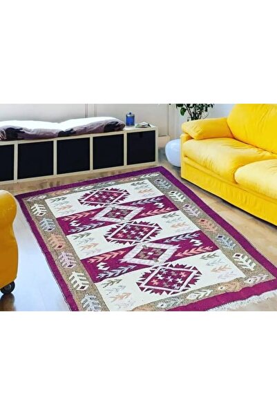 OEM Traditional rug, 80 x 200 cm, red and cream, model SPIC DE GRAU (Wheat Ear)