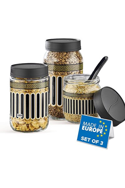 Melidya Hane 14761 Hane HN, 1432 Elegance Desenli Kavanoz Seti