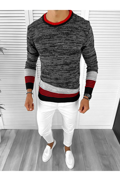 dehaine Men's striped sweater, T3616
