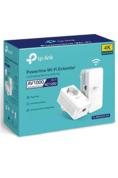 TP-LINK Adaptor Powerline TL-WPA7617 KIT, AV1000 Gigabit