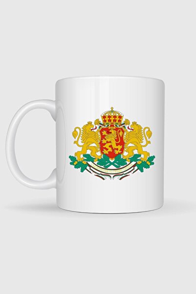 Bahriyeli Collection Coat of Arms of Bulgaria Kingdom of Bulgaria Designed Mug Cup