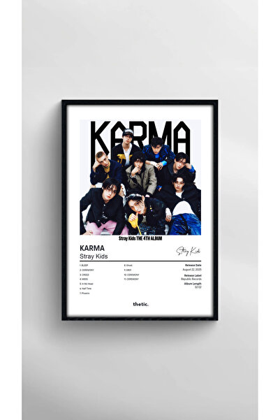 Thetic Stray Kids - KARMA Colecție de Albume PREMIUM Poster Spotify!