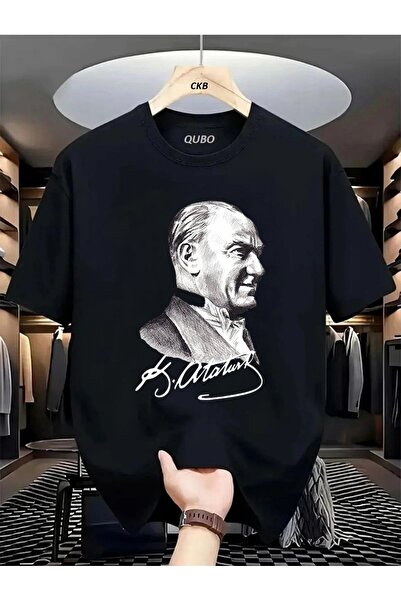 qubo sportswear & company qubo Unisex ATATURK ΟΚΤΟBER oversized με τύπωμα Βαμ...