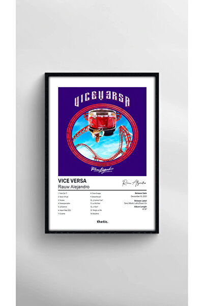 Thetic Rauw Alejandro - Vice Versa Album Collection Premium Spotify Poster!
