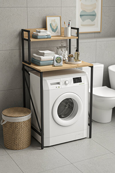 Taşdibi Home رف منظم فوق الغسالة