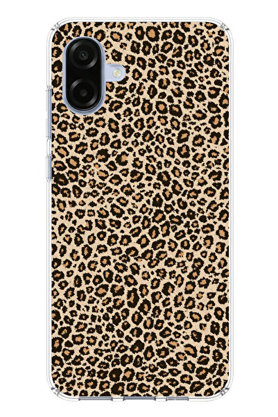 TechTree حافظة سيليكون متوافقة مع هاتف سامسونج جالاكسي A07 بتصميم الفهد مطبوع