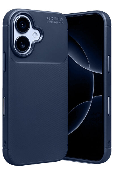 NewFace LVSQVR Apple iPhone 17 Auto Focus Karbon Kapak (230436) - Lacivert