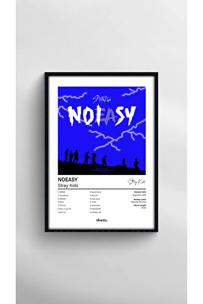 Thetic Stray Kids - NOEASY Albüm Koleksiyonu PREMIUM Spotify Poster!