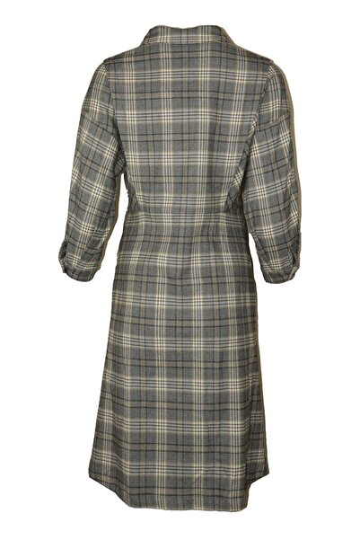 Vero Moda Jolin Grey Dress - S, Grey, 63.9% polyester | 35.3% viscose | 0.8% spandex