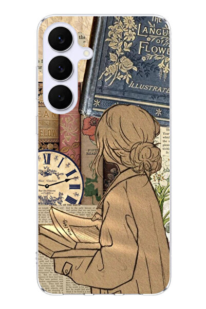 TechTree حافظة سيليكون مطبوع متوافقة مع هاتف سامسونج جالاكسي S25 FE بتصميم نس...