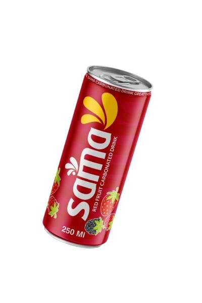Sama Carbonated Drink Red Fruit - 250 ml x 24