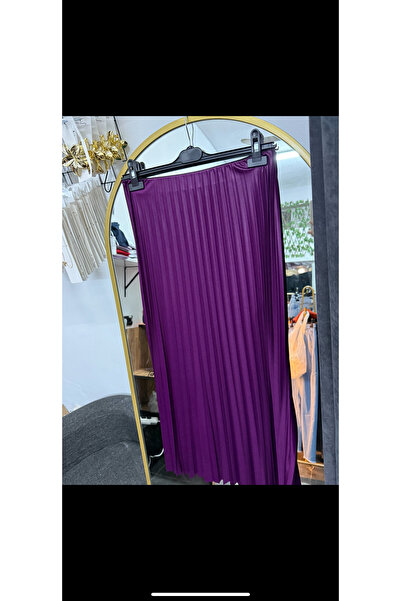 Genel Markalar SATEN GÖRÜNÜMLÜ PİLİSELİ ETEK