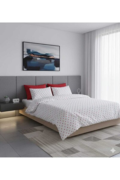 TULUM'S 100% Cotton Single Bedding Set with Heart Pattern