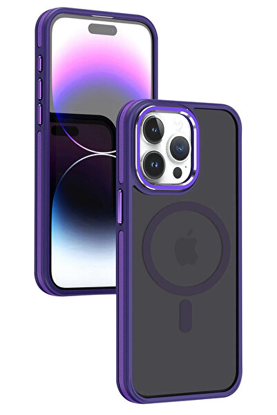 Joko غطاء LVSQVR لهاتف آيفون 15 برو ماكس متوافق مع ماج سيف - (230913) بنفسجي ...