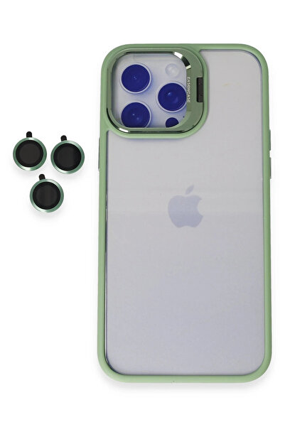Joko غطاء حماية LVSQVR لهاتف آيفون 14 برو مع حامل عدسة روبلوكس (230029) - أخضر