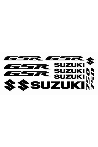 Oracal 651 Set 13 stickere suzuki gsr 750 v3,20cm x 2cm, negru