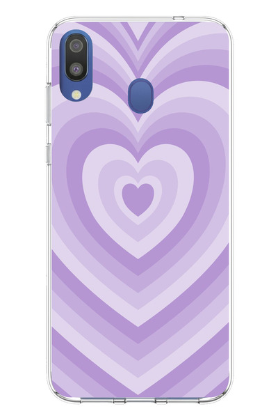 TechTree حافظة سيليكون مطبوع متوافقة مع هاتف سامسونج جالاكسي M20 بتصميم موجات...