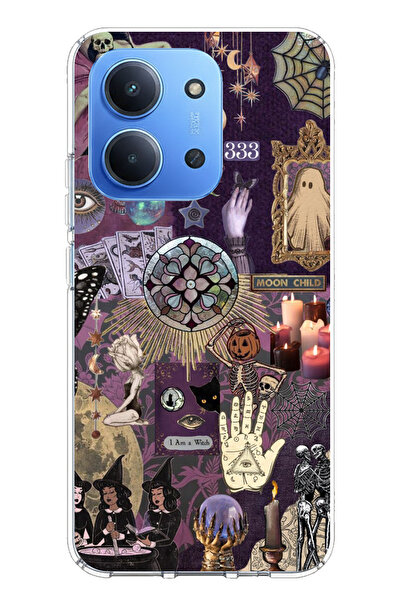 TechTree حافظة سيليكون متوافقة مع هاتف Redmi 15C من Hallowen Cadılar Astroloj...