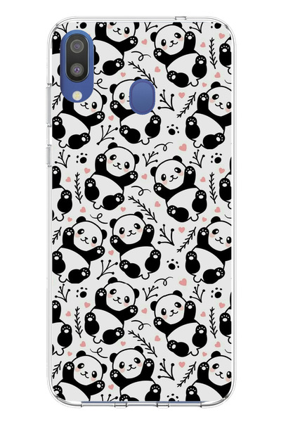 TechTree حافظة سيليكون متوافقة مع هاتف سامسونج جالاكسي M20 من مينيك بانداز مطبوع