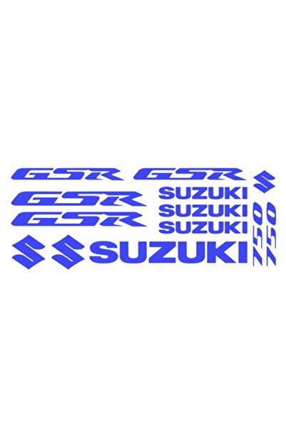 Oracal 651 Set 13 stickere suzuki gsr 750 v3,20cm x 2cm, albastru
