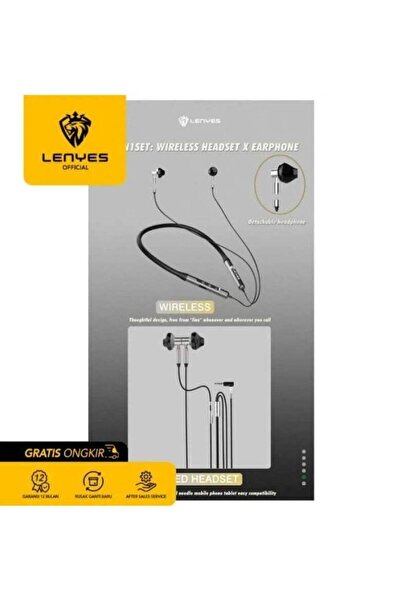 Lenyes سماعة رأس A31 ستيريو لاسلكية بتقنية البلوتوث، هجينة أصلية