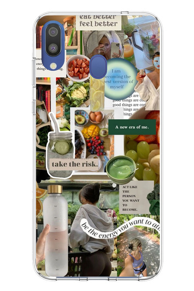 TechTree حافظة سيليكون متوافقة مع هاتف سامسونج جالاكسي M20، تحفيز لنمط حياة ص...