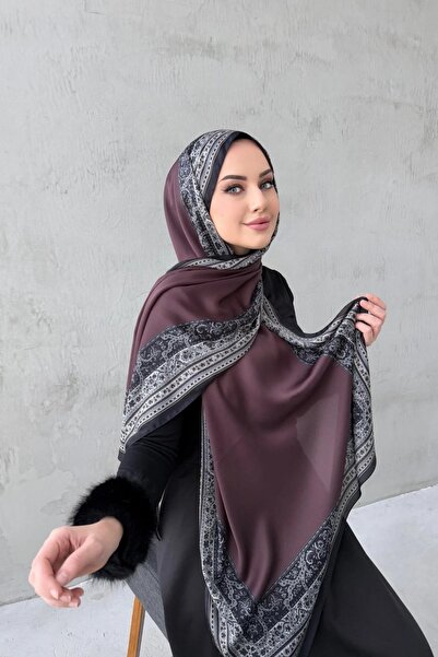 Byedauzunlar Brown Bohemian Sandy Silk Shawl